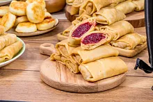 Блинчики с малиновой начинкой 100г